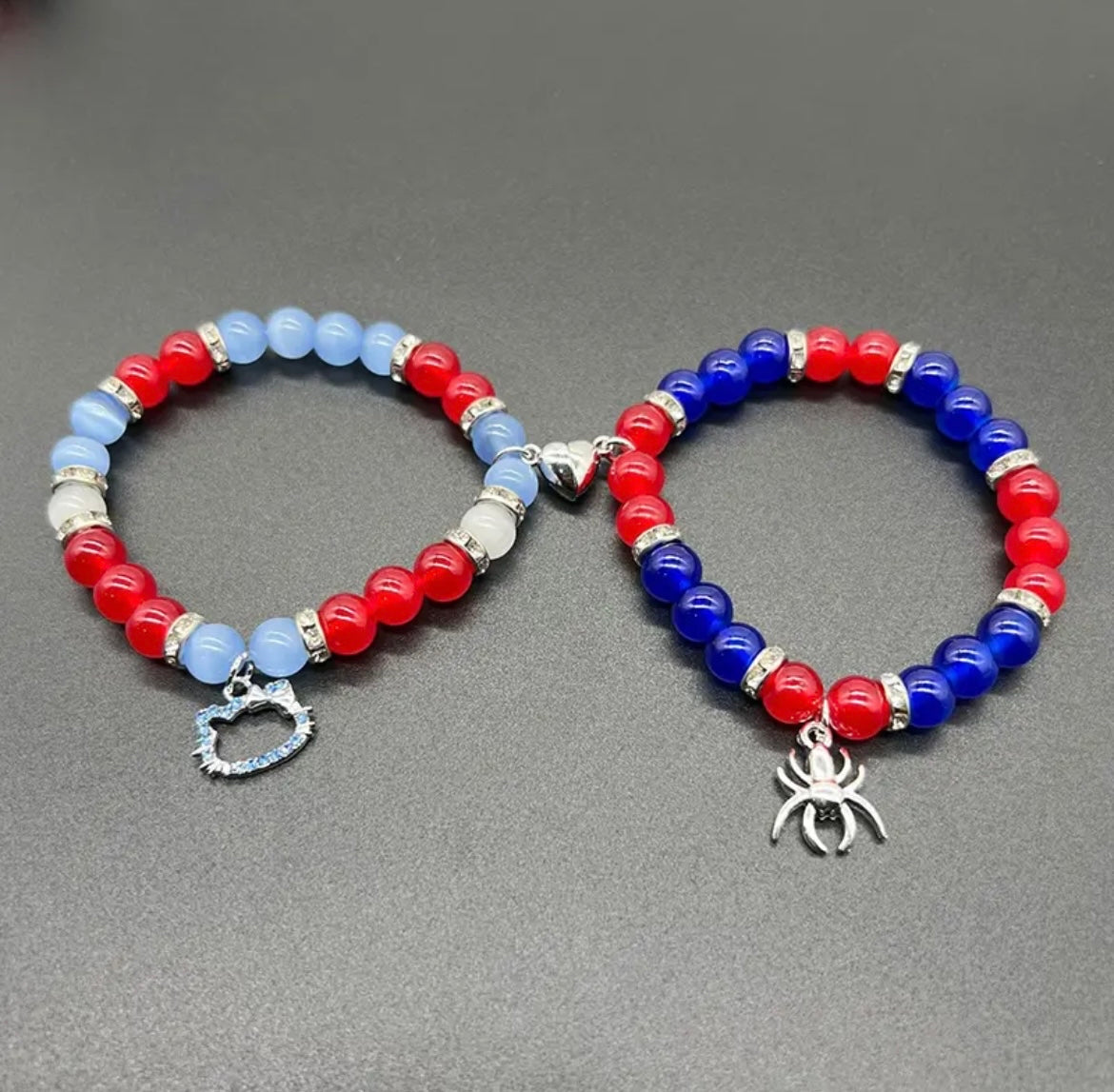 Spiderman x Hello Kitty Matching Bracelets – Bouquet Blossoms