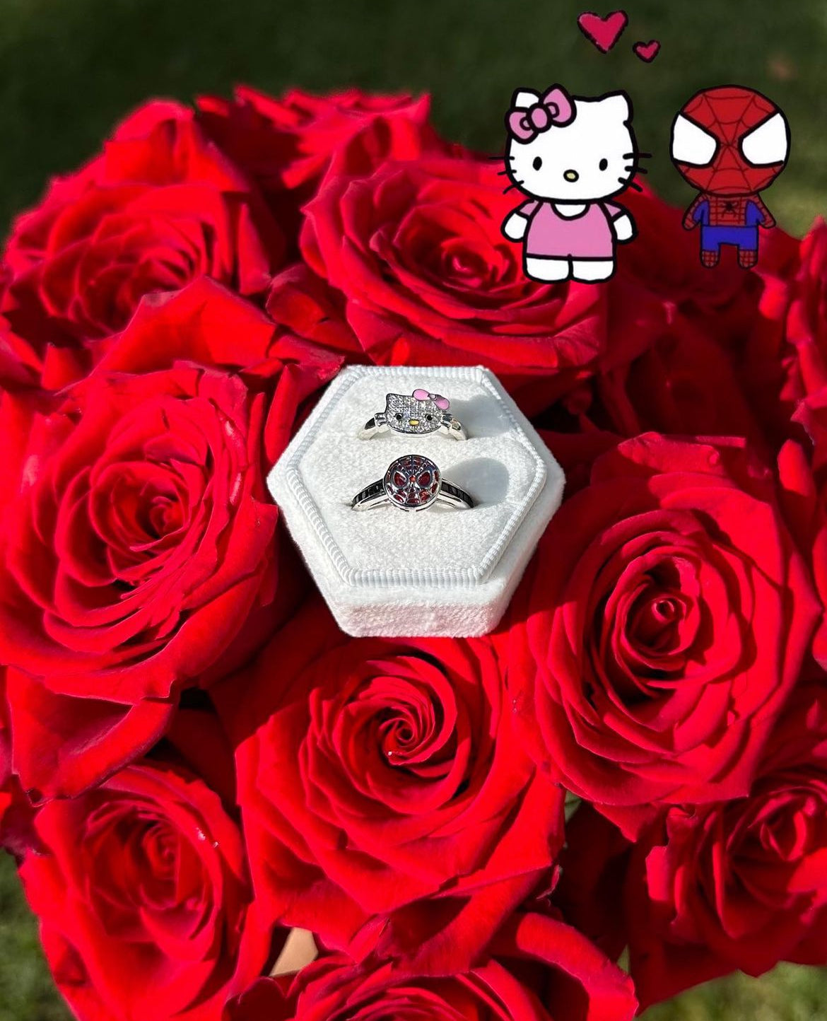 pre order *spider-man and hello kitty matching bracelet set – Lotus Rings