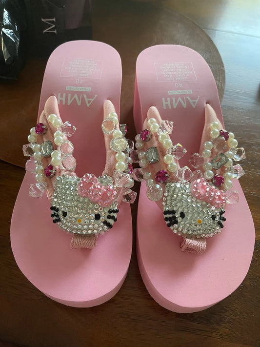 Kitty Kawaii Platform Shoe Slippers (4 Styles)