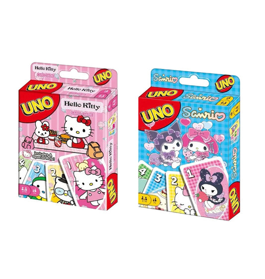 Kawaii Kitty Characters Uno Card Set Game