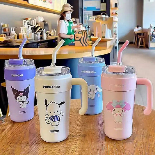 Kawaii Characters Tumbler Stanley Style Flask Cup
