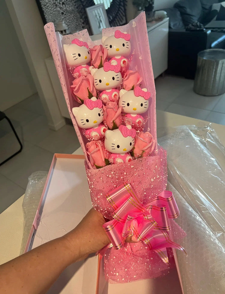 Hello Kitty Pink Bouquets – Bouquet Blossoms