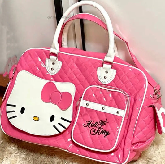 Kitty Kawaii Y2K Travel
Bag - Dark Pink