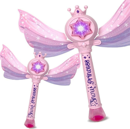 Pink Princess Fairy Wings Bubble Wand