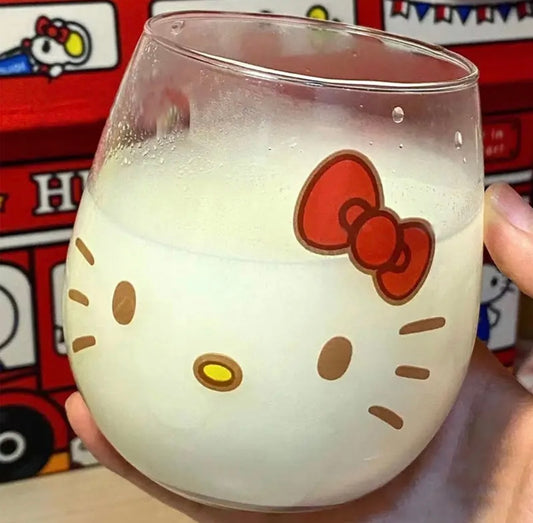 Kawaii Kitty Characters Glass Cups