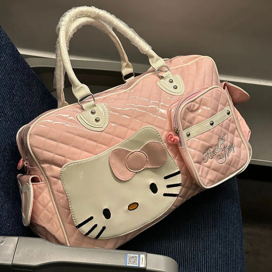 Kitty Kawaii Y2K Travel
Bag - Light Pink