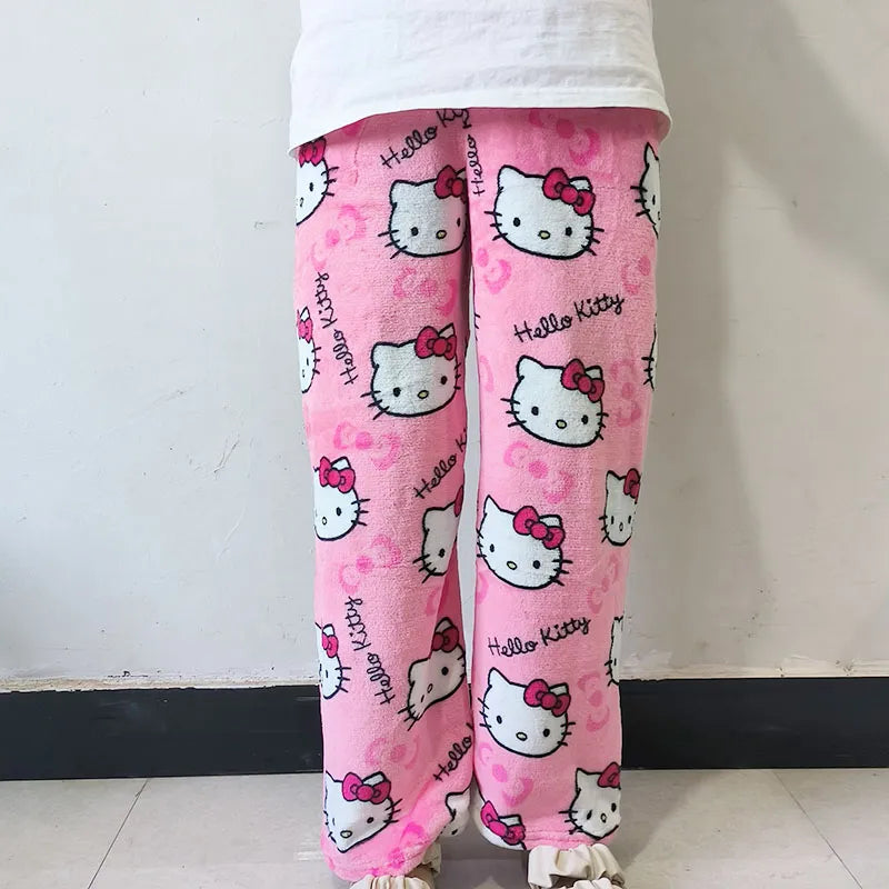 Kitty Kawaii Fleece Pjs Pyjamas (Normal, Christmas & Halloween Design)