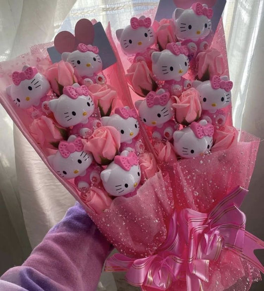 Kitty Kawaii Pink Bouquets